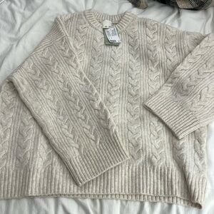 H&M oversized cable knit sweater